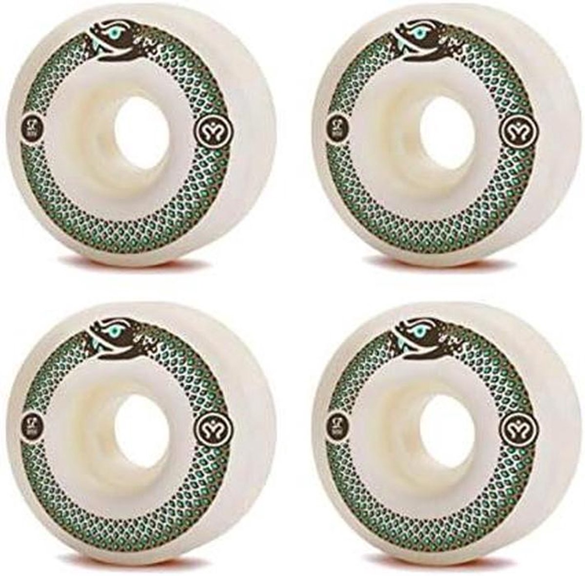 skateboard wielen rollers set skateboarden set van 4 52mm zwart