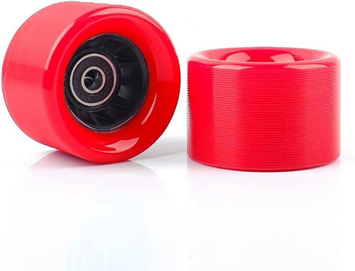Skateboard Wielen - Rolschaats Wielen - Straat Tricks - PU Materiaal - 62mm* 42mm - Rood Skateonderdeel kopen online