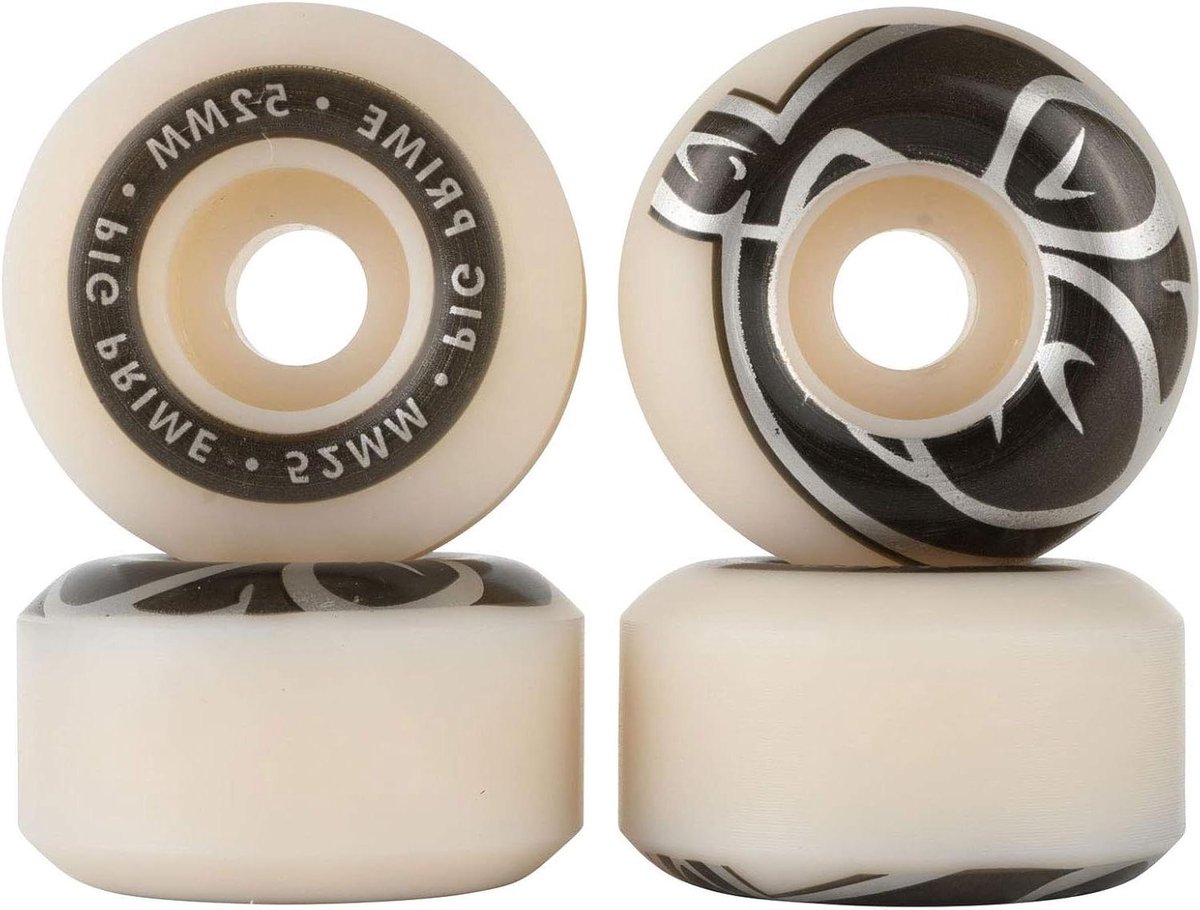 skateboard wielen set van 4 snel skaten ultra soepele rit 52mm wit