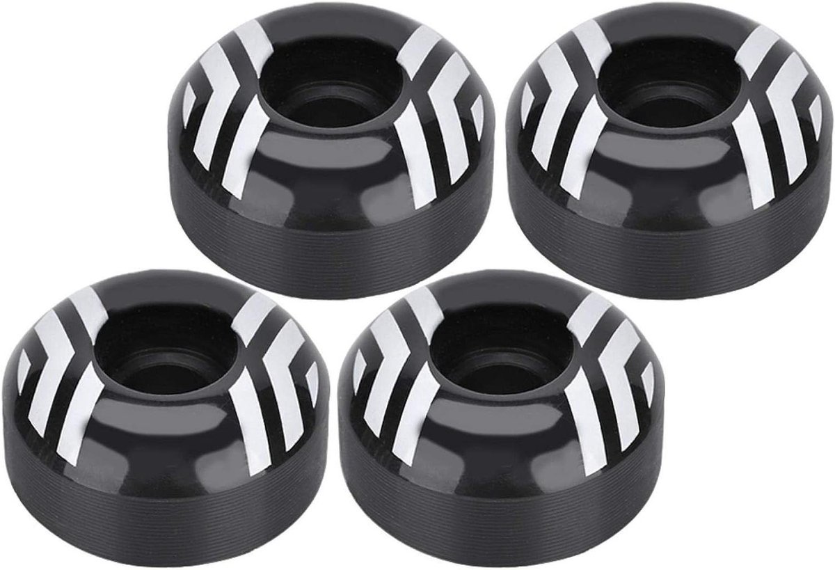 Skateboard Wielen - Step Wielen - Flexibel Rijden - Hoge Slijtvastheid - 52x30mm - Zwart Skateonderdeel kopen online