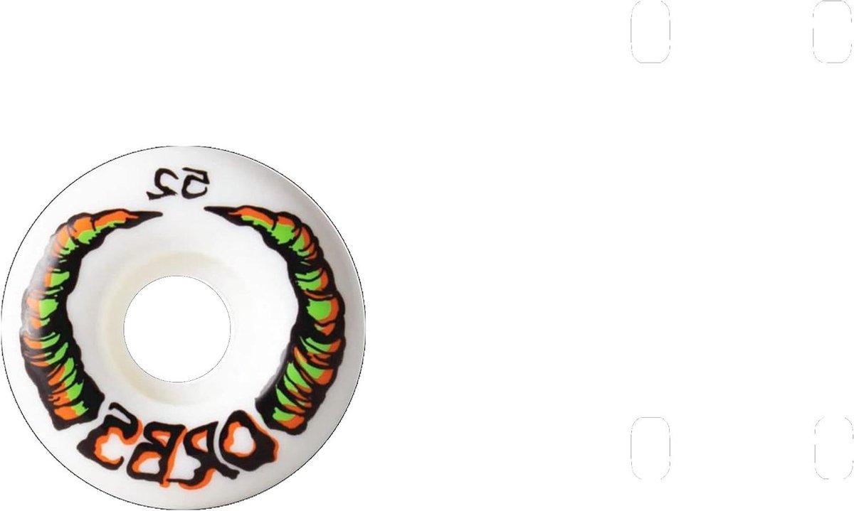 skateboard wielen street wielen street skaten flatspot bestendig 52mm wit