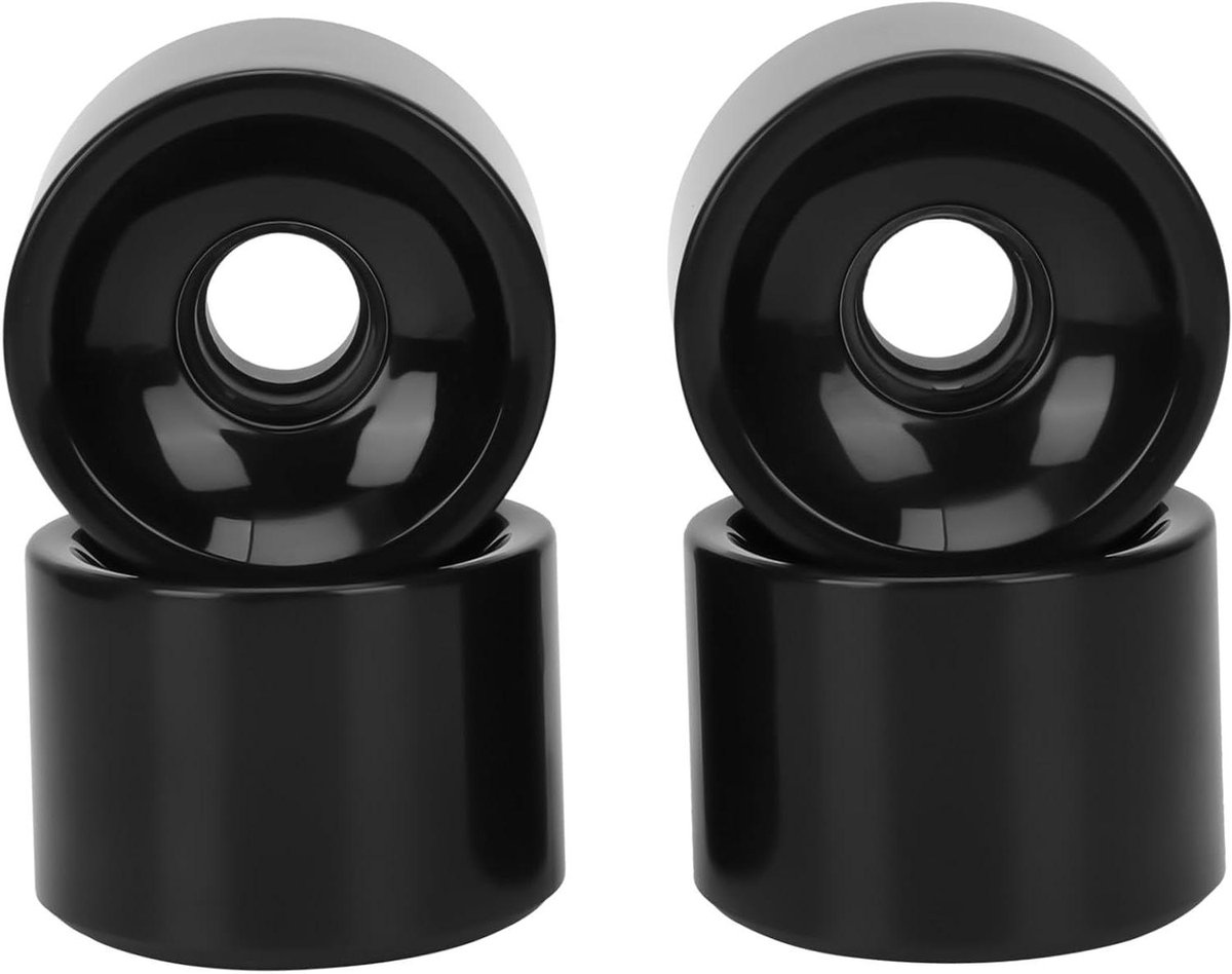 skateboard wielen vervangende set straat tricks hoge veerkracht 70x51mm zwart