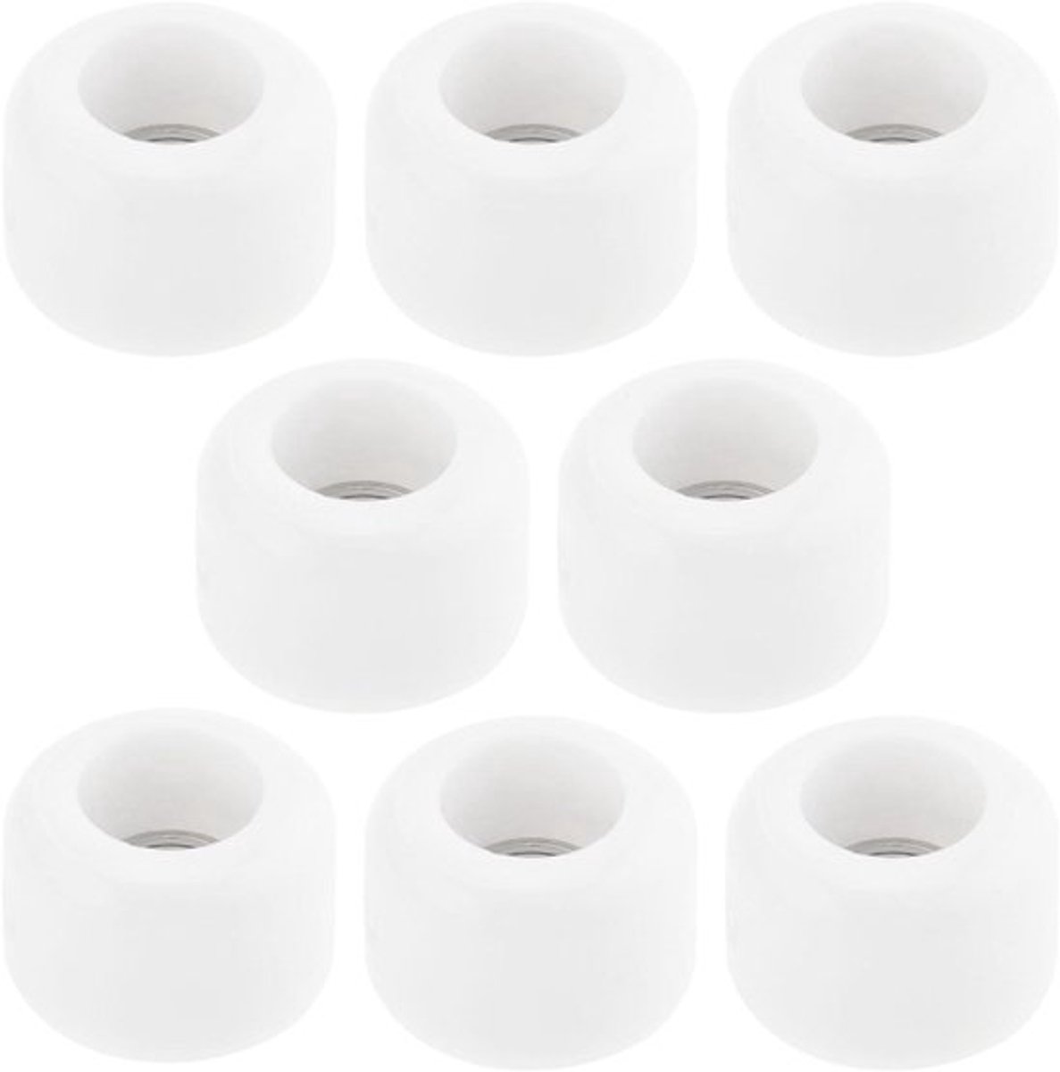 skateboardwielen polyurethaan cnc professioneel mini houten 7 5x5 2mm 8 stuks wit zwart
