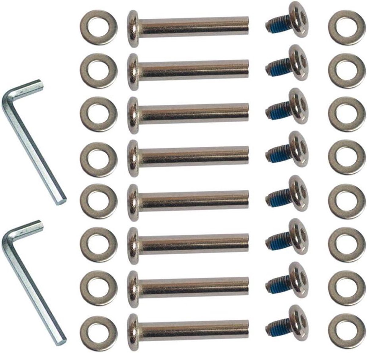 Skeeler Wiel Assen - Reparatieset Wielen - Skeeler Onderhoud - Standaard Maat - 30 mm - Metaal Skateonderdeel kopen online