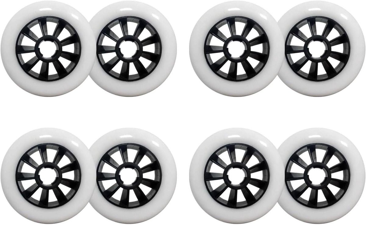 skeeler wielen vervangende wielen glad skaten pu materiaal 8 pack 90 110mm zwart