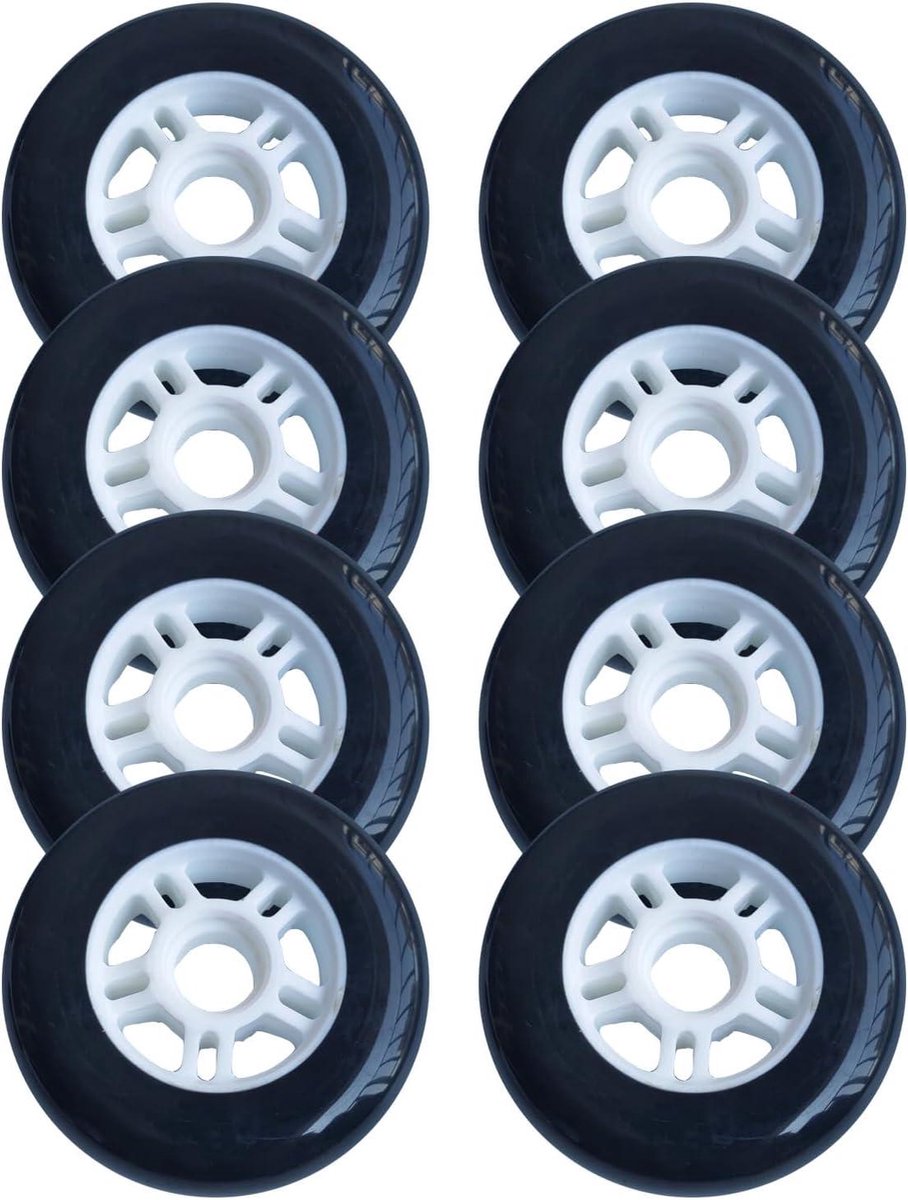 skeelerwielen rolschaatswielen soepel skaten duurzaam pu materiaal 100 mm 85a zwart