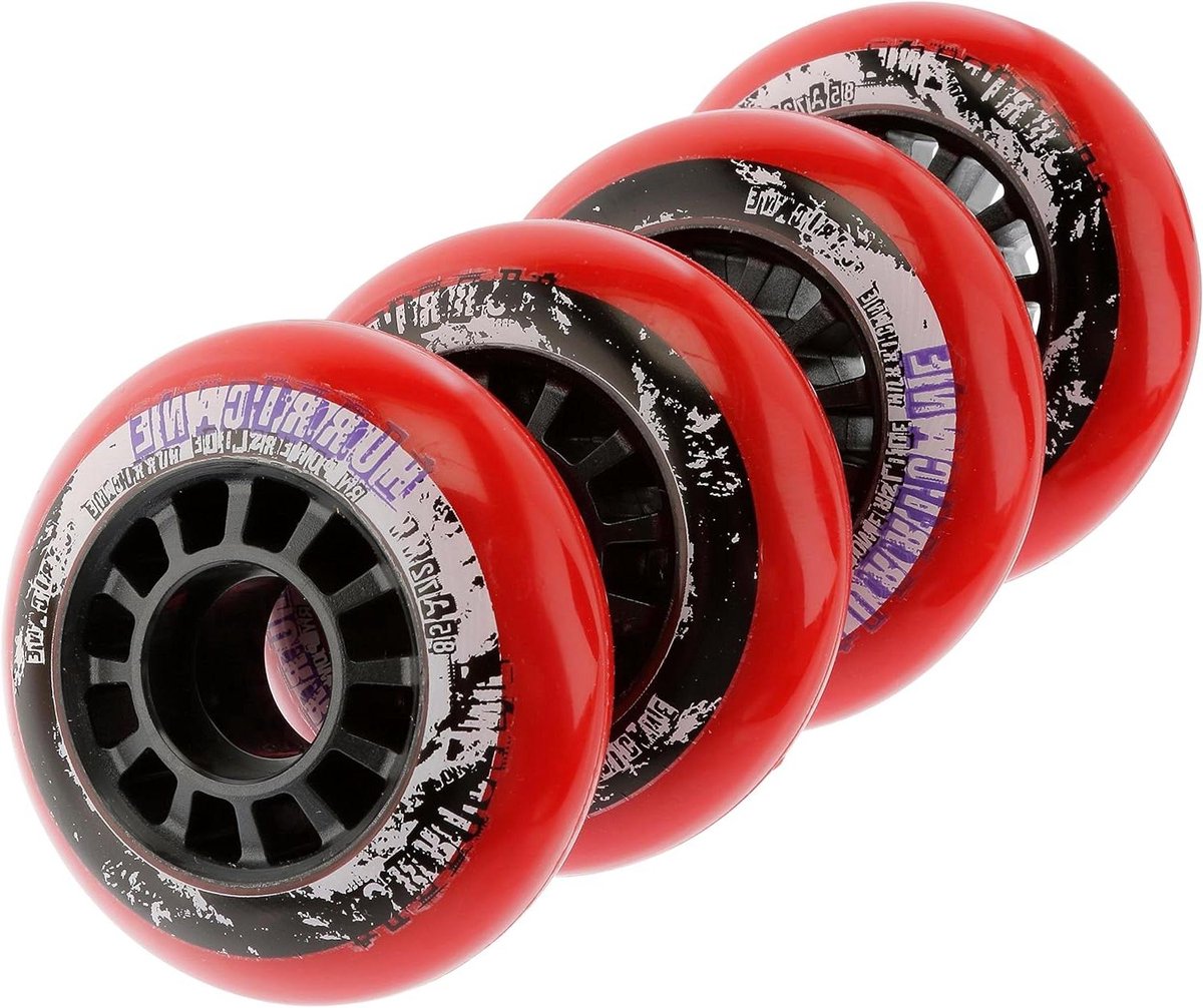 skeelerwielen set wielen voor skeelers freeskating spider core 80 mm rood