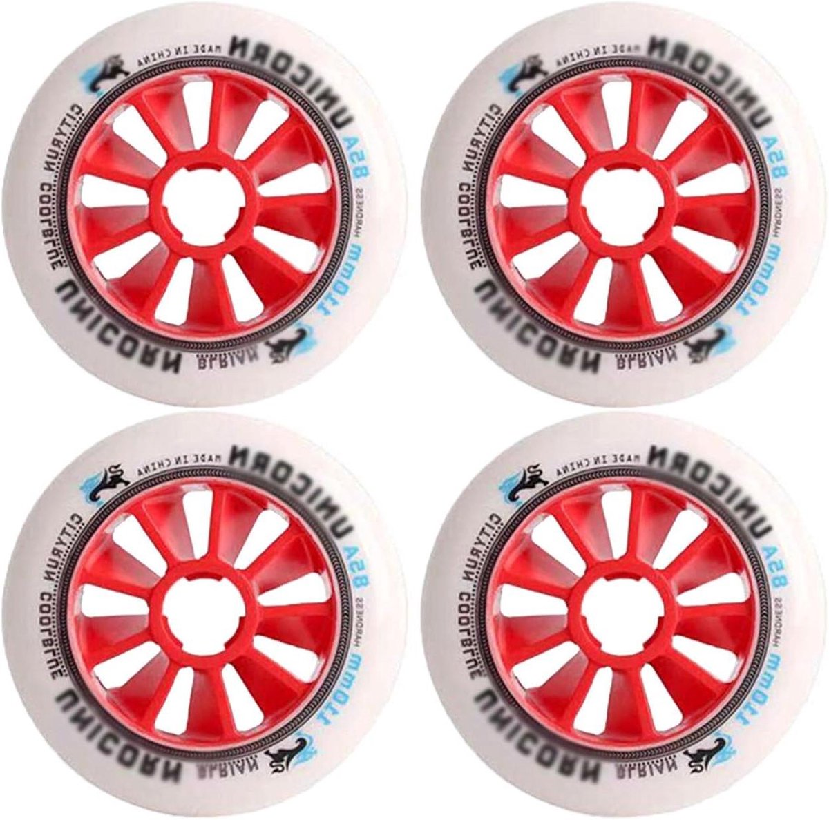 skeelerwielen vervangende wielen outdoor skaten duurzaam pu materiaal 100 mm rood