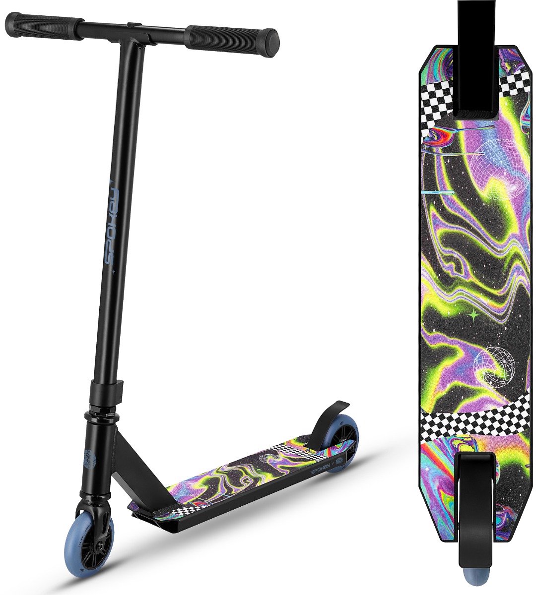 spokey novo stuntstep aluminium staal 100 mm