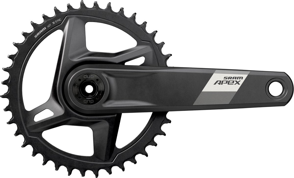 Sram Apex Wide D1 Dub Dm Crankstel Zwart 170 mm / 40t Fiets kopen online