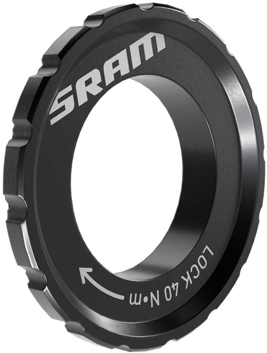 sram centerlock borgring zilver