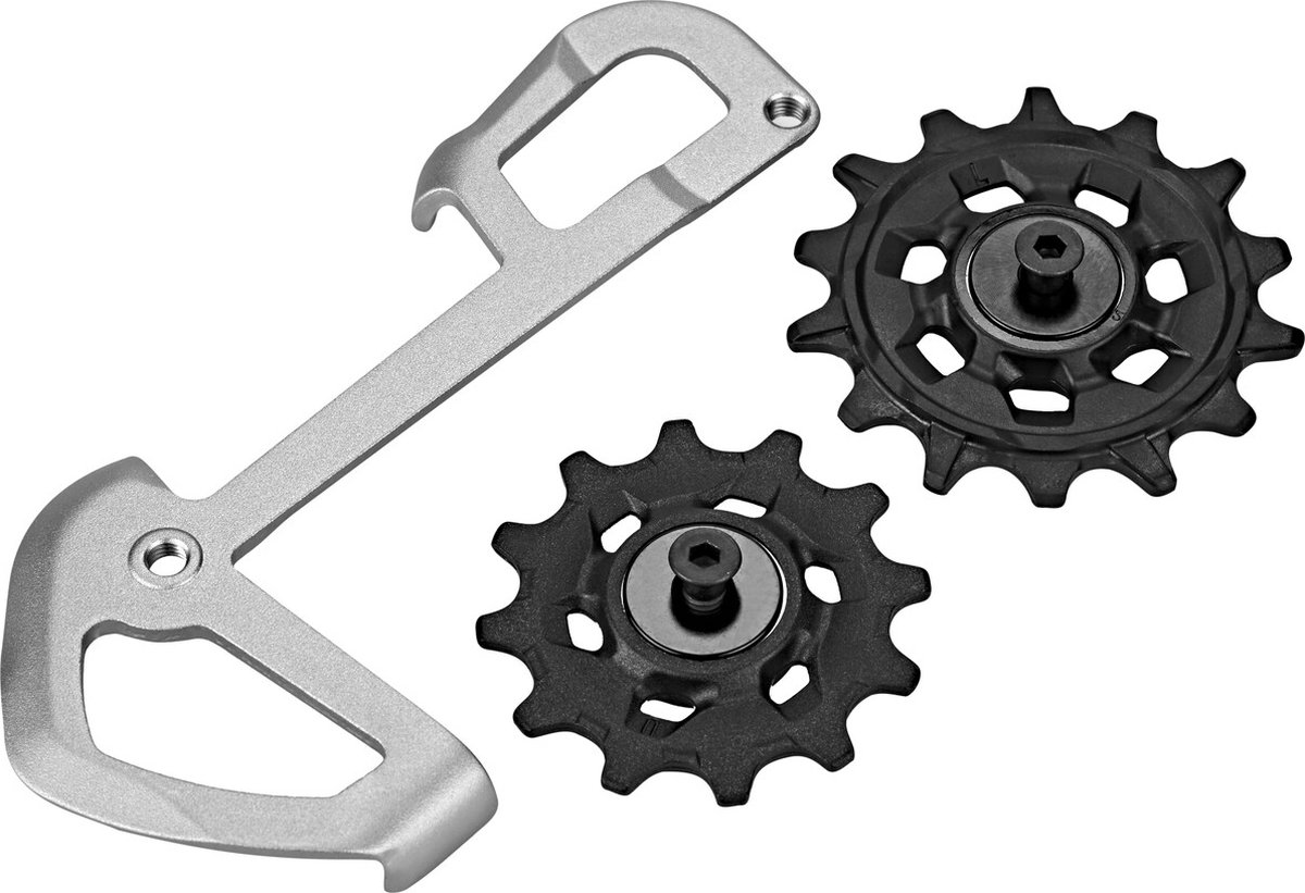 sram gx eagle jockeywielsysteem zwart grijs