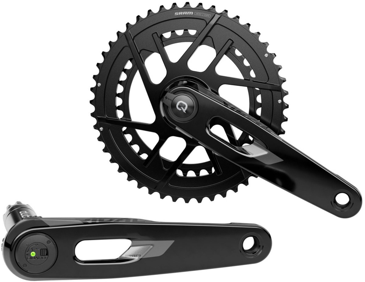 sram rival axs e1 dub dm crankstel met vermogensmeter zilver 175 mm 46 33t