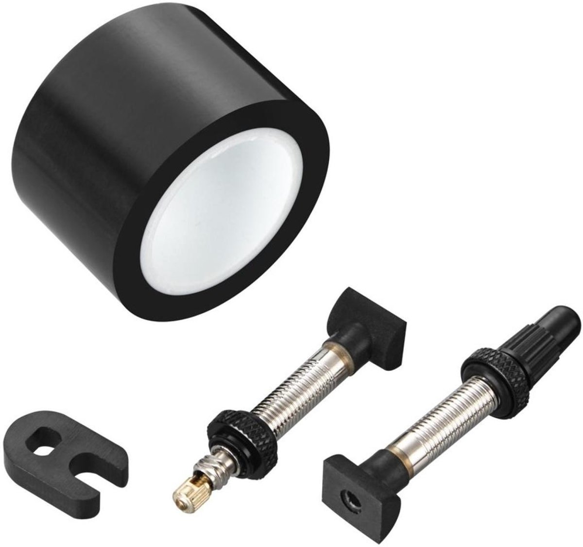 Sram Tubeless Kit 26 Mm/2 Universal Valves/1 Valve Core Velglint Zwart,Zilver Fiets kopen online