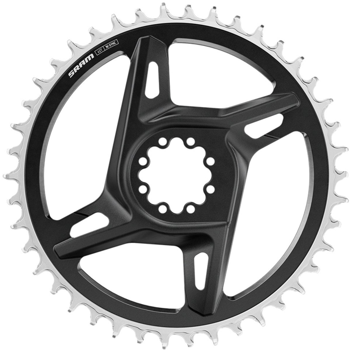 sram x sync red e1 direct mount kettingblad zilver 46t