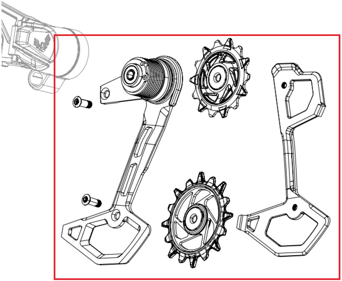Sram X0 T-type Eagle Axs Jockeywielsysteem Zilver Fiets kopen online