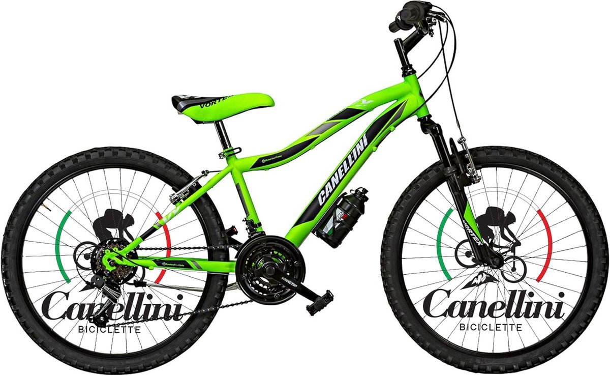 Stoere 24 inch Kinderfiets Mountainbike (MTB) voor Jongens en Meisjes Kinderfiets kopen online