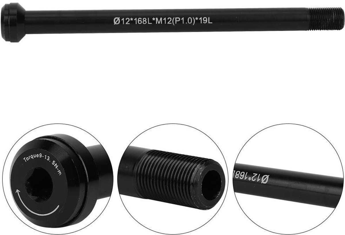 store 7 bike thru axle aluminium skewer snelle installatie zwart geschikt voor fietsen 142 12mm duurzaam en robuust