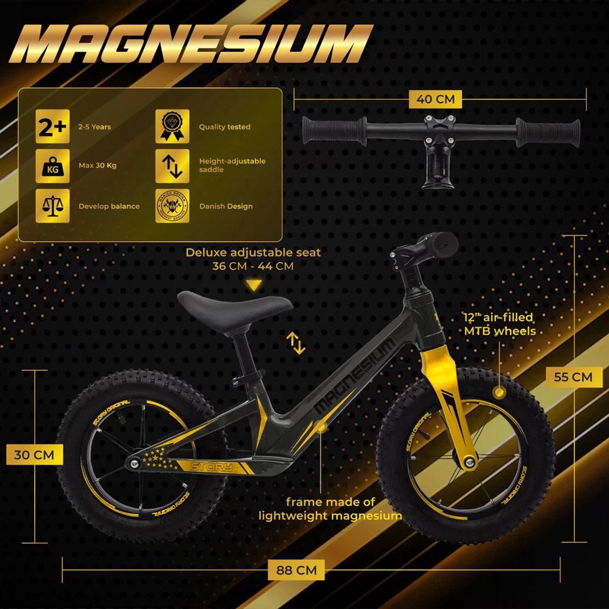 story magnesium loopfiets