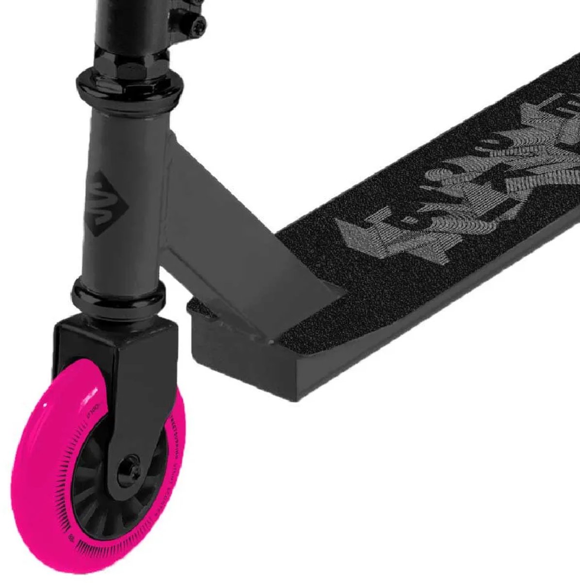 street surfing trickster stuntstep pink dawn 100mm wielen