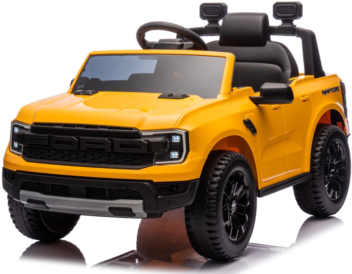sun baby ford elektrische kinderauto met afstandsbediening 12v accuvoertuig mp3 muziekspeler vering voor kinderen 3 6 jaar geel