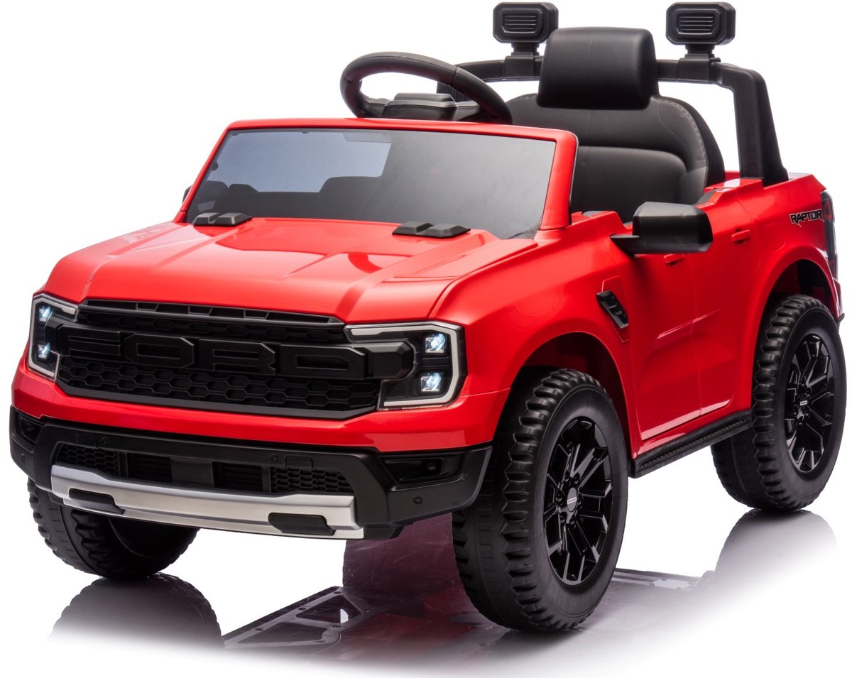 SUN BABY Ford Elektrische Kinderauto met Afstandsbediening - 12V Accuvoertuig - MP3 Muziekspeler - Vering - Voor Kinderen 3-6 Jaar - Rood Speelgoedaccuvoertuig kopen online