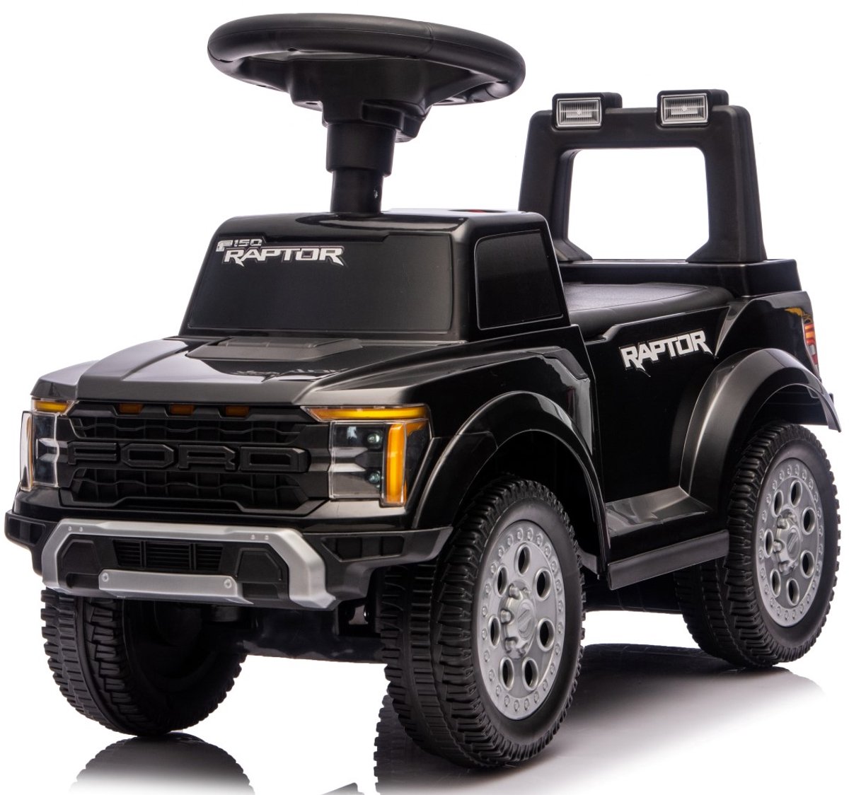 sun baby loopauto voor kinderen vanaf 12 maanden ford raptor grote terreinwielen led verlichting zitje met rugleuning en opbergruimte tot 25 kg zwart