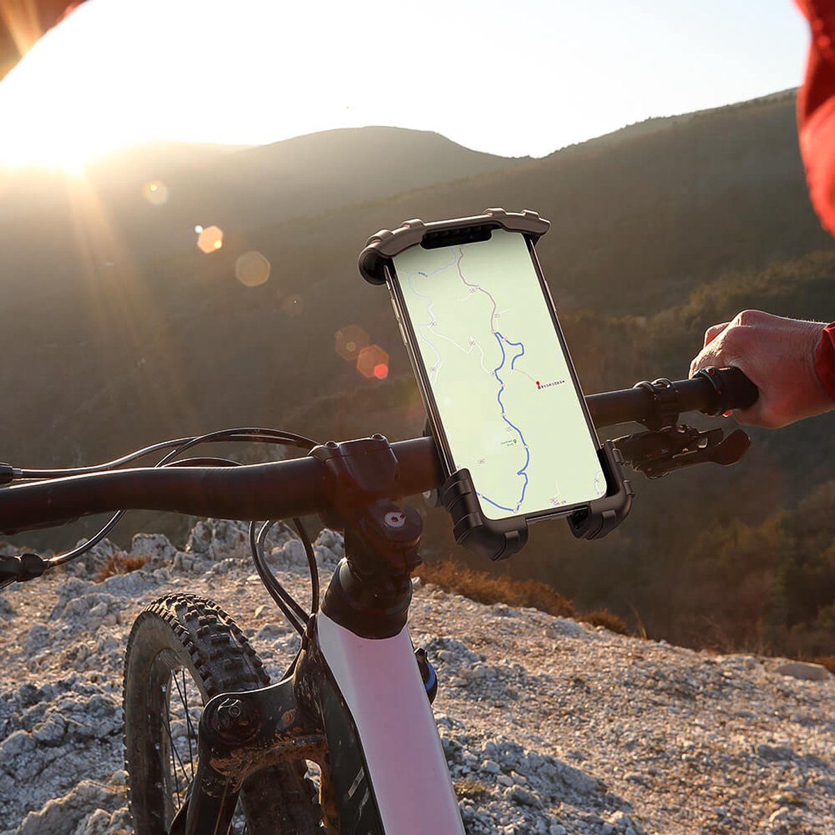 Telefoonhouder Lamicall BM02 4.7 - 6.8 - zwart Fiets kopen online