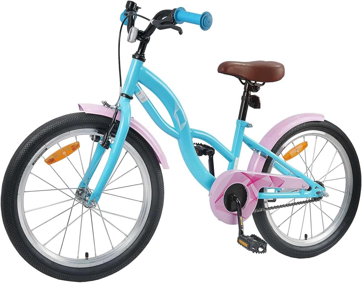Tidyard 42009656 Children's Bicycle 20 Inch for 6-11 Years Old Sky Blue Boys Girls Playground Bicycle Training Growth Stages Kinderfiets kopen online