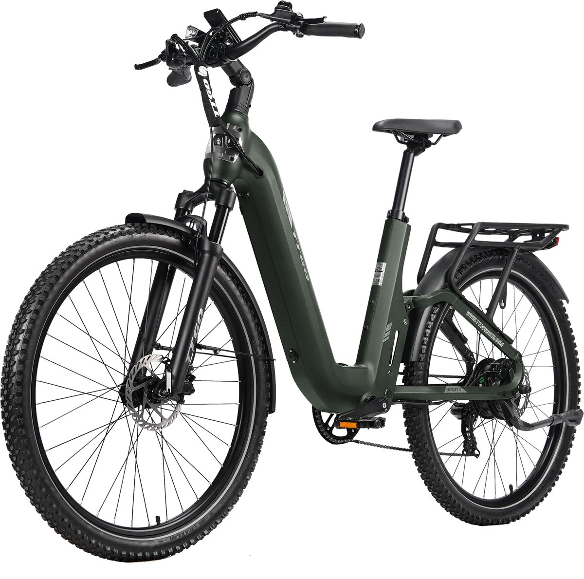 TTGO E-SUVO Elektrische Fiets - 48V15AH Accu - 250W Motor - 27.5 INCH Banden - Actieradius 100KM - Hydraulische Schijfremmen – Shimano 7 Versnellingen - Groen Fiets (elektrisch) kopen online