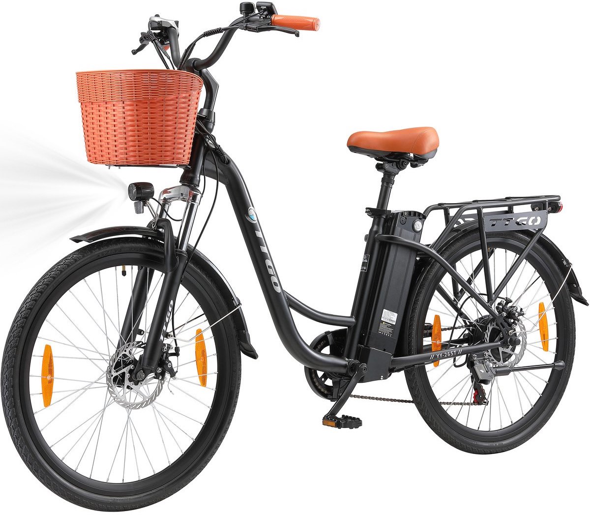ttgo elektrische fiets yy26st zwart