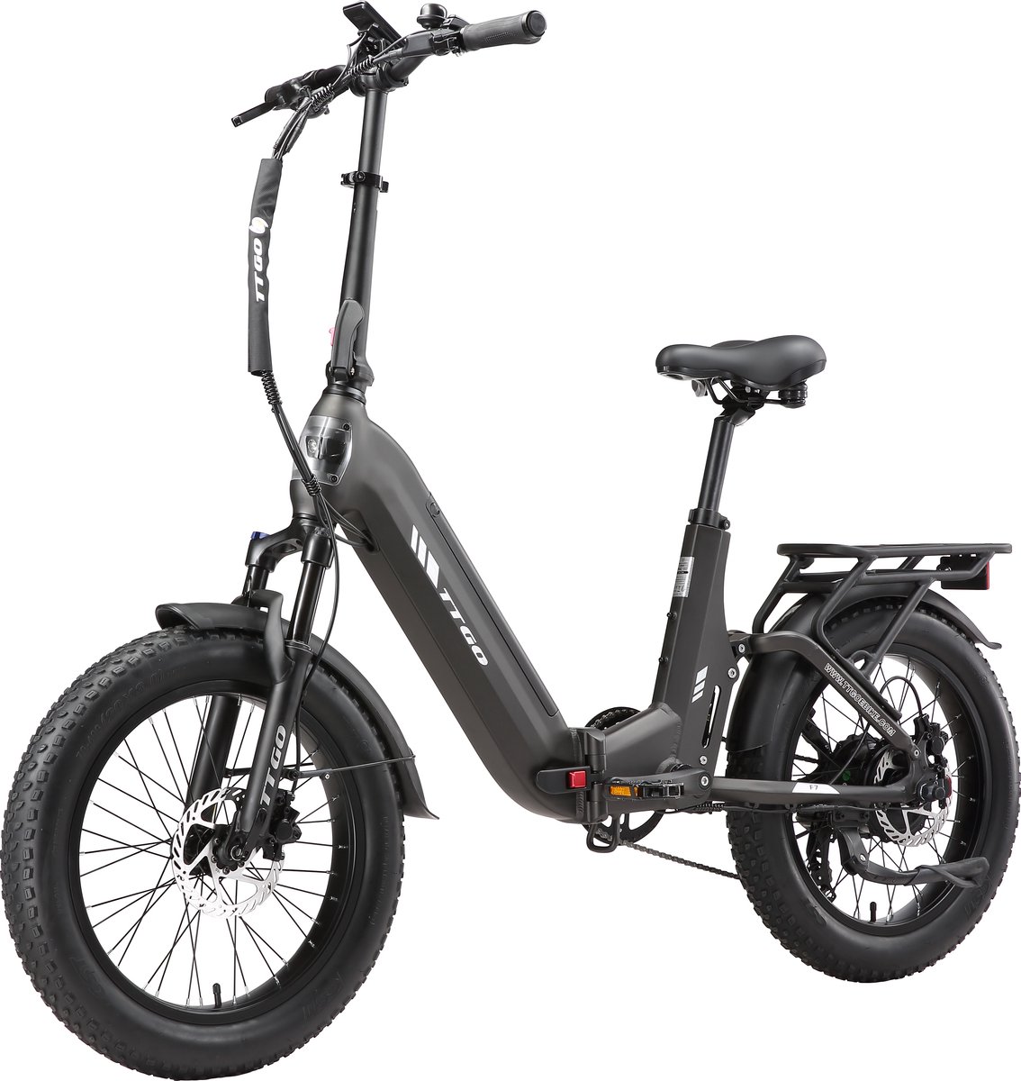 ttgo f7 elektrische fiets 250w motor 48v15ah accu 20 inch banden vouwfiets max snelheid 25km u max bereik 100 120km shimano 7 versnellingen grijs