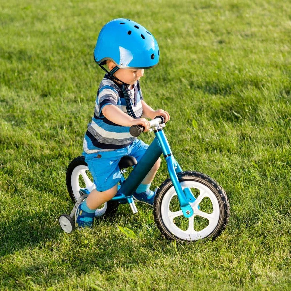 veiligheidssteunwielen voor kinderfiets twee stuks trainingwielen fietsen van 16 tot 22 inch zilverkleurig