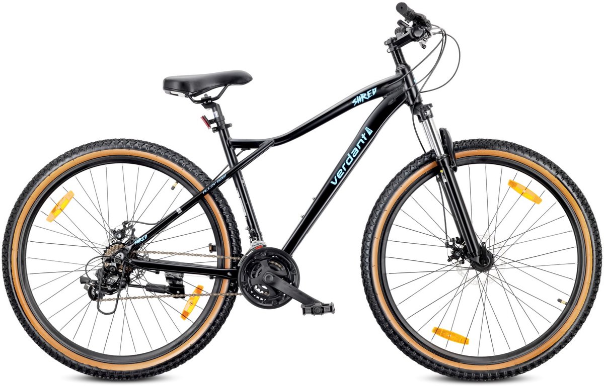 VERDANT SHRED Mountainbike 29", MTB-fiets voor dames en heren, fiets 29 inch - aluminium frame, schijfremmen, 21 versnellingen - Zwart Fiets kopen online
