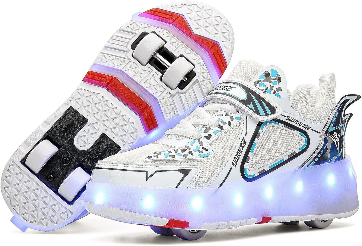 verstelbare 4 wiel rolschaatsen voor jongens en meisjes inclusief led licht