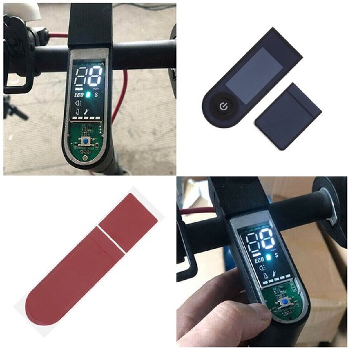 Vervangende Afdekking - dashboardhoes - Kunststof - Zwart - Geschikt voor Xiaomi M365 - Pro 2 - 8,8 x 3,3 cm Buitenspeelvoertuigaccessoire kopen online