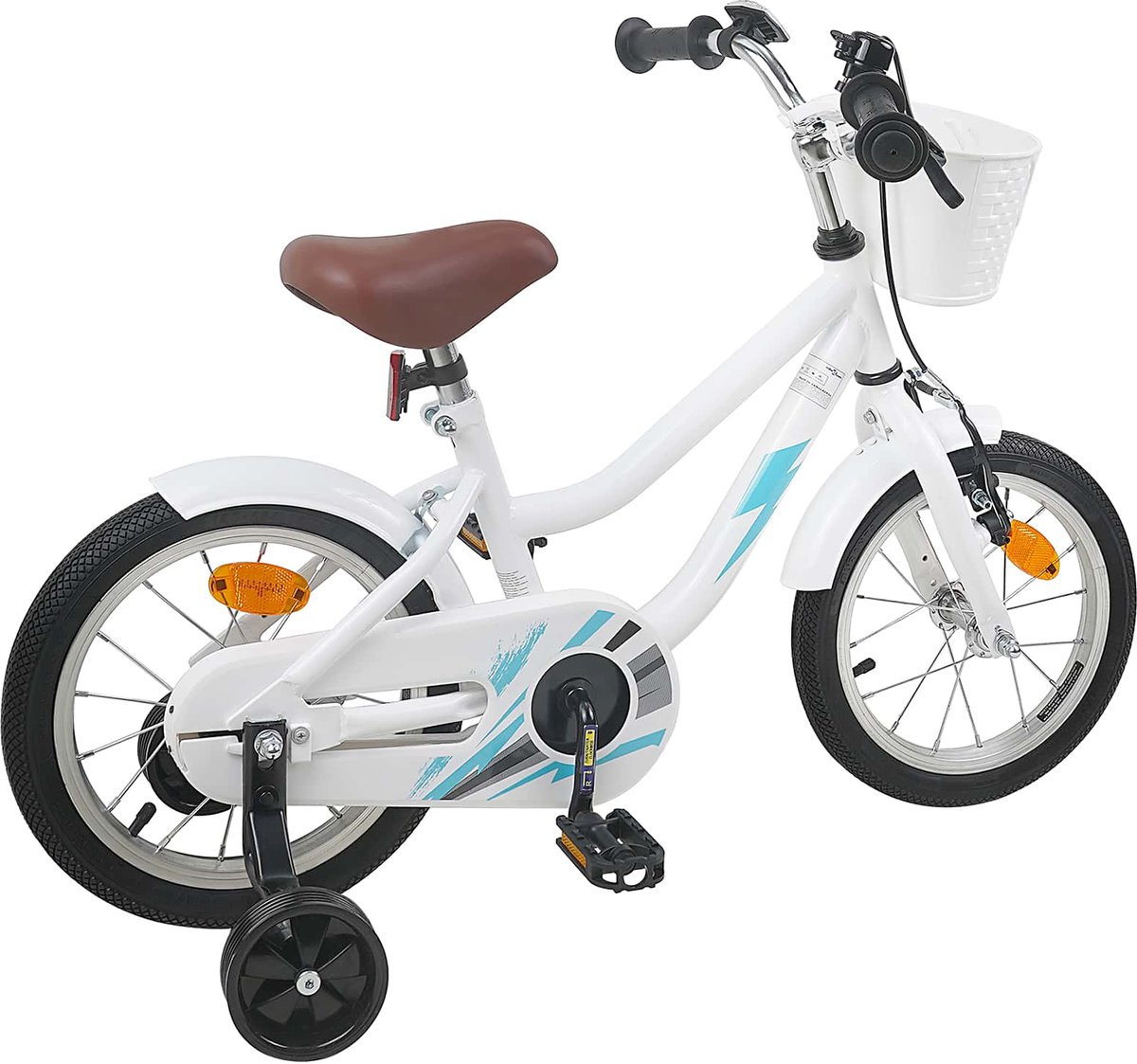 vidaxl kinderfiets 12 inch voor 2 4 jaar oud wit