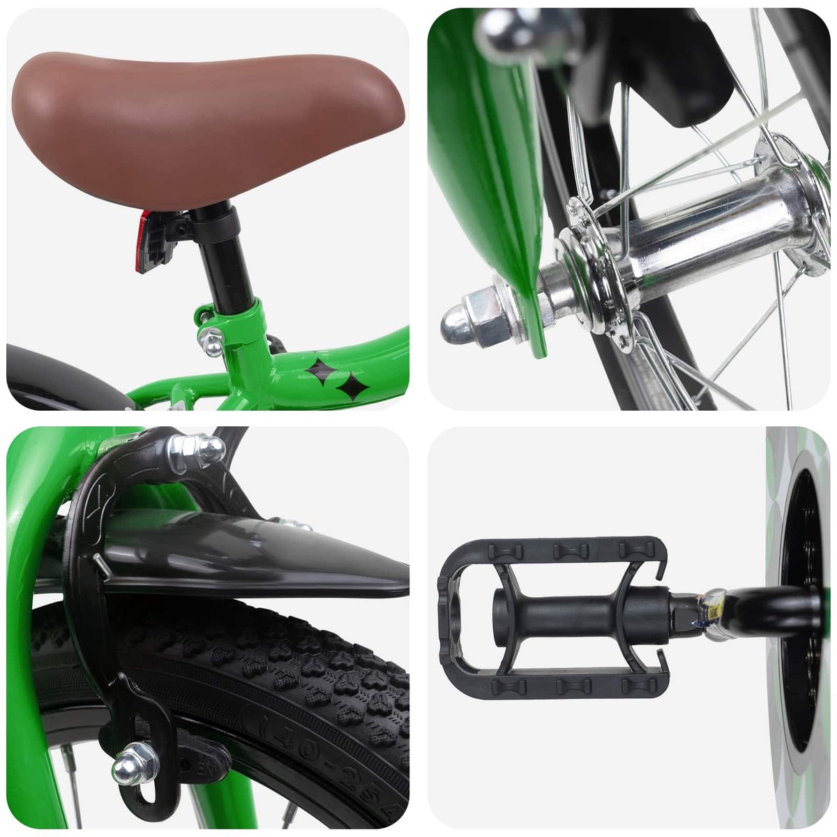 vidaxl kinderfiets 14 inch voor 3 5 jaar oud groen