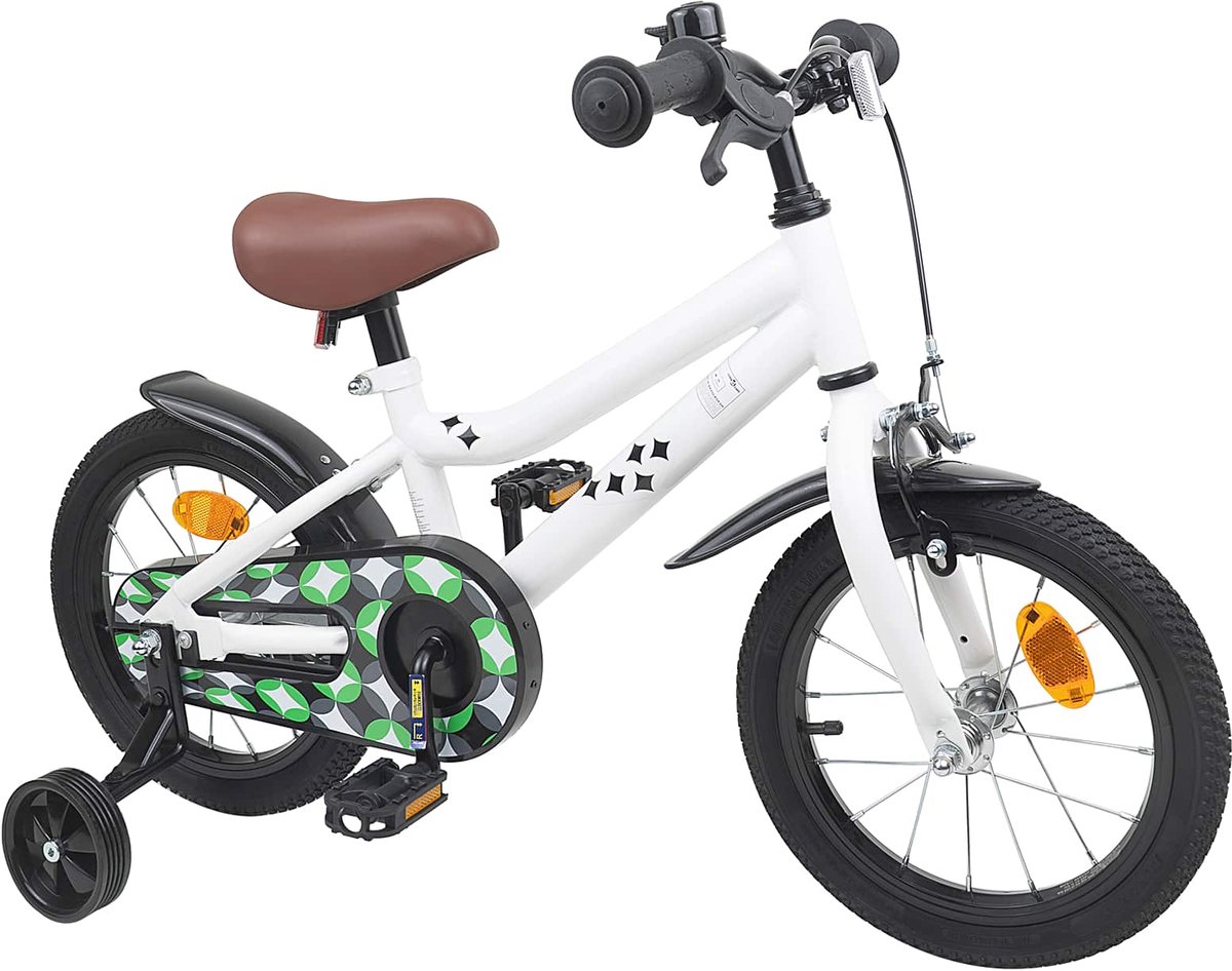 vidaxl kinderfiets 14 inch voor 3 5 jaar oud wit