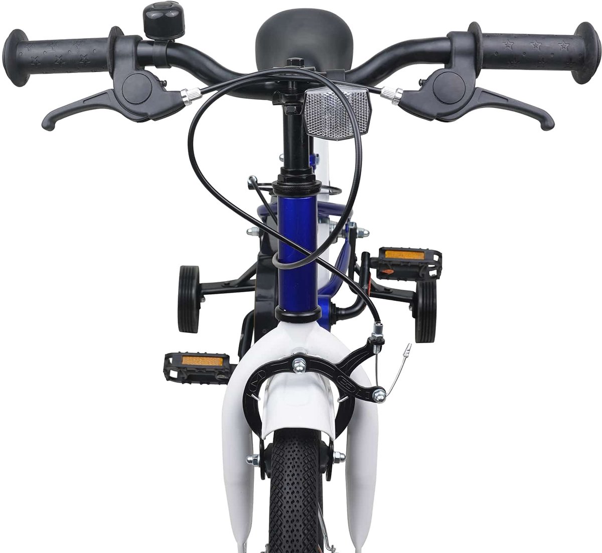 vidaxl kinderfiets 16 inch voor 4 6 jaar oud blauw wit