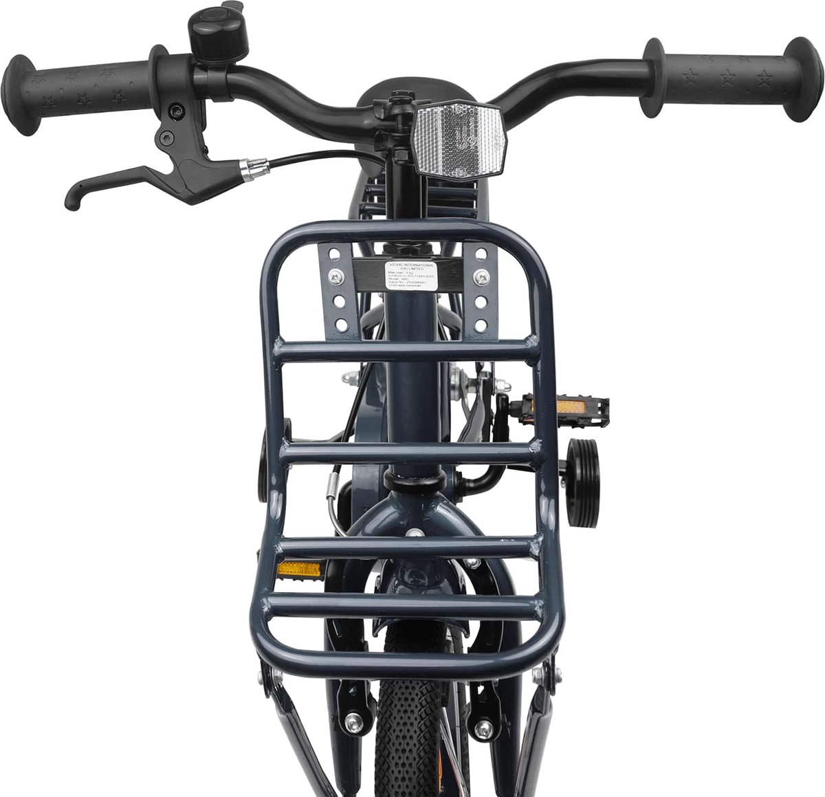 vidaXL - Kinderfiets - 16 - Inch - voor - 4-6 - jaar - oud - Donkergrijs Fiets kopen online