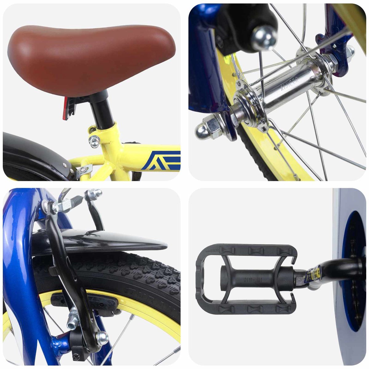 vidaXL - Kinderfiets - 16 - Inch - voor - 4-6 - jaar - oud - Geel Fiets kopen online