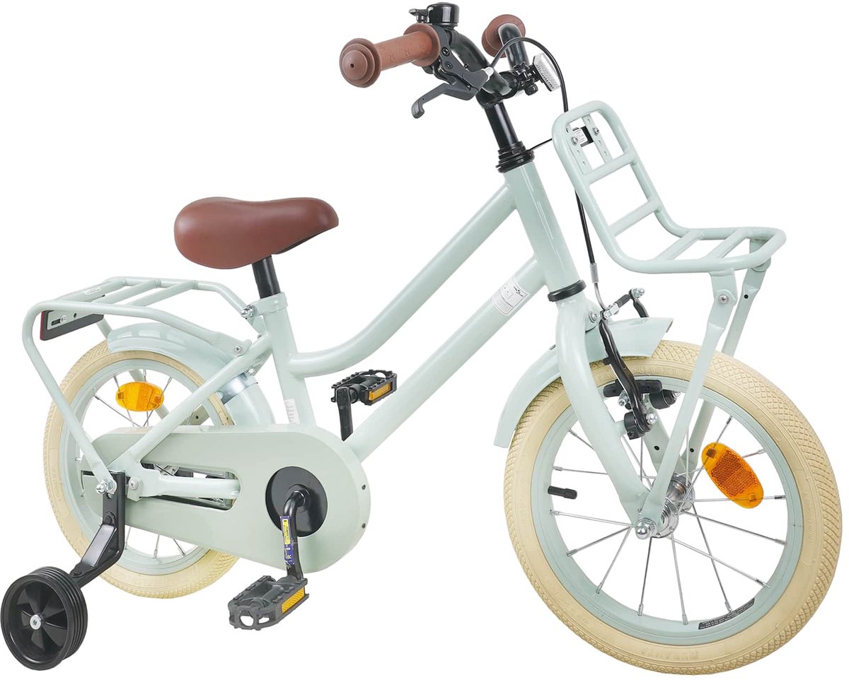 vidaXL - Kinderfiets - 16 - Inch - voor - 4-6 - jaar - oud - Lichtgroen Fiets kopen online