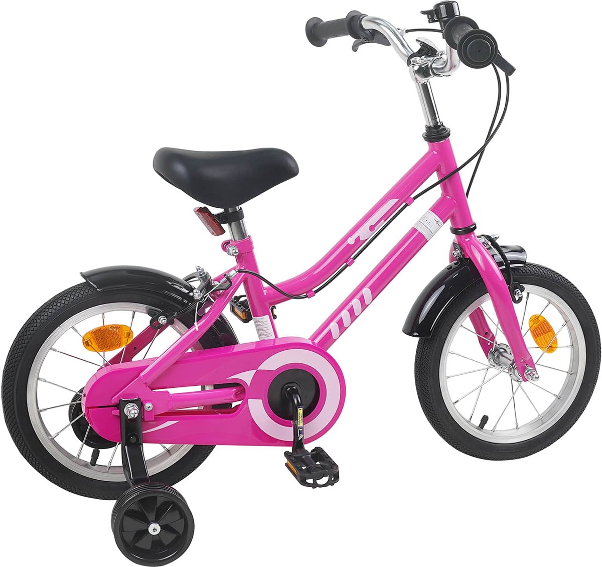vidaXL - Kinderfiets - 16 - Inch - voor - 4-6 - jaar - oud - Roze - Zwart Fiets kopen online