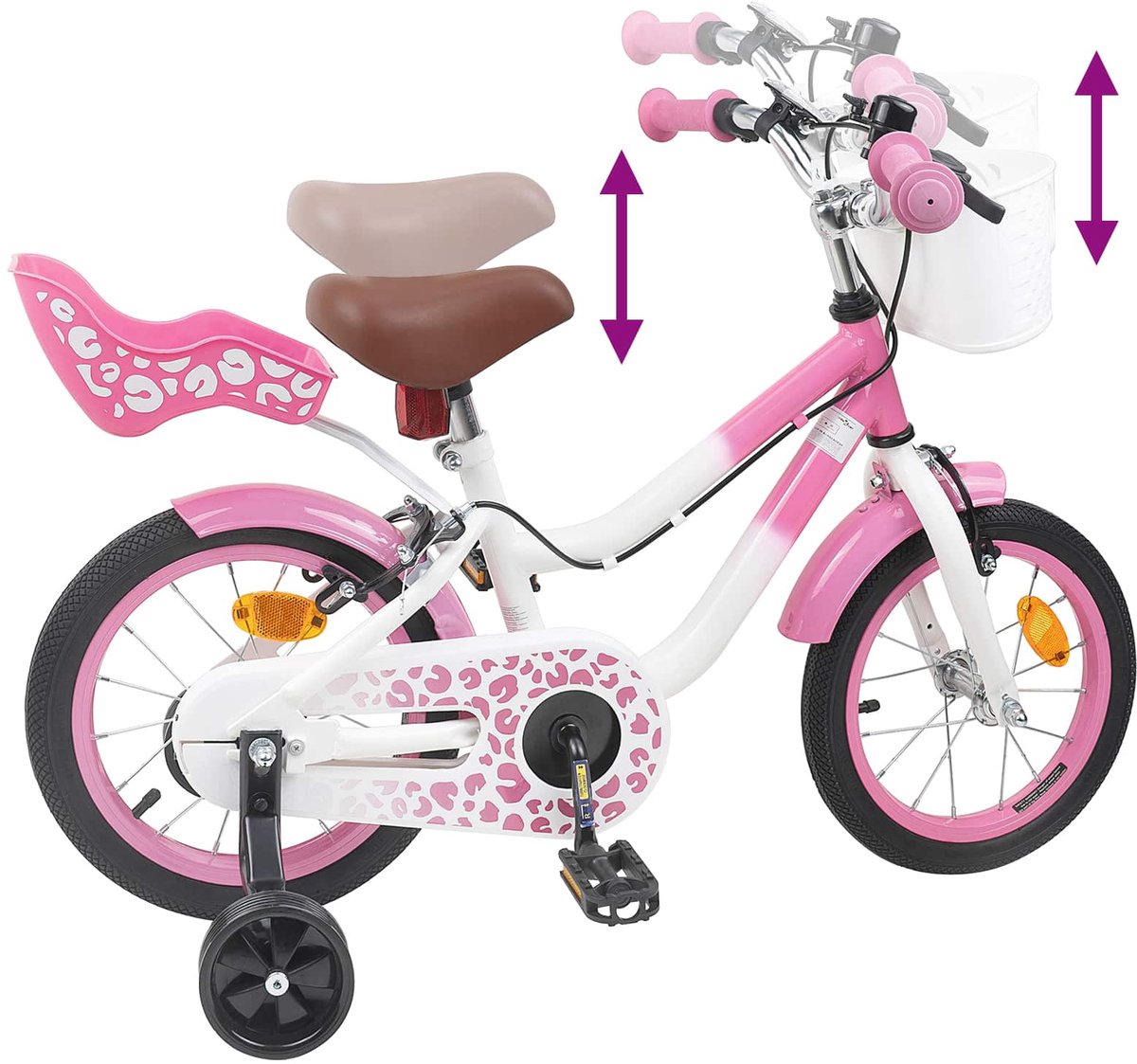 vidaXL - Kinderfiets - Met - Zijwieltjes - 14 - Inch - voor - 3-5 - jaar - oud Fiets kopen online