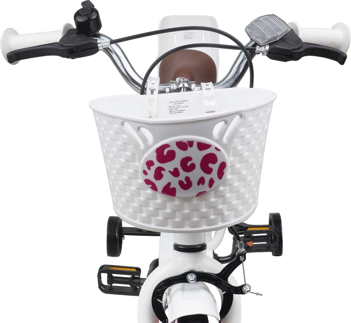 vidaXL - Kinderfiets - Met - Zijwieltjes - 16 - Inch - voor - 4-6 - jaar - oud - Wit Fiets kopen online