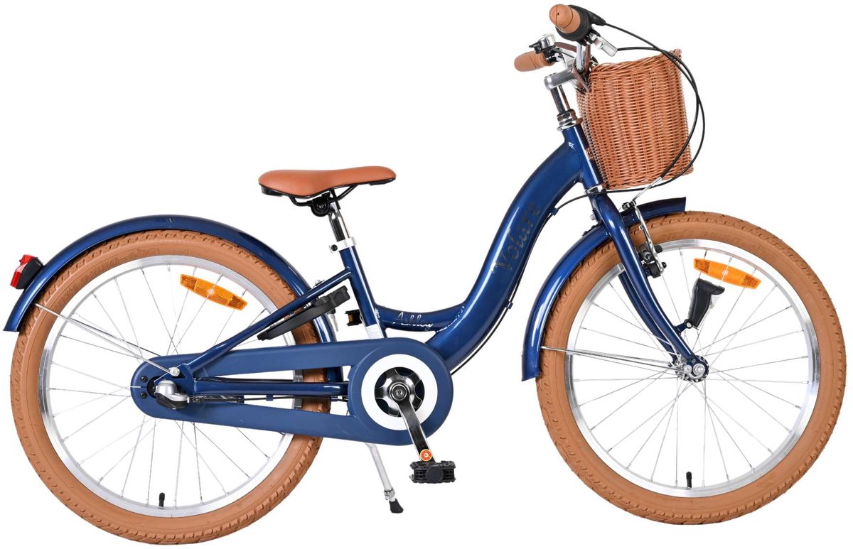 Volare Ashley Kinderfiets - Meisjes - 20 inch - Donkerblauw - Nexus 3 Kinderfiets kopen online