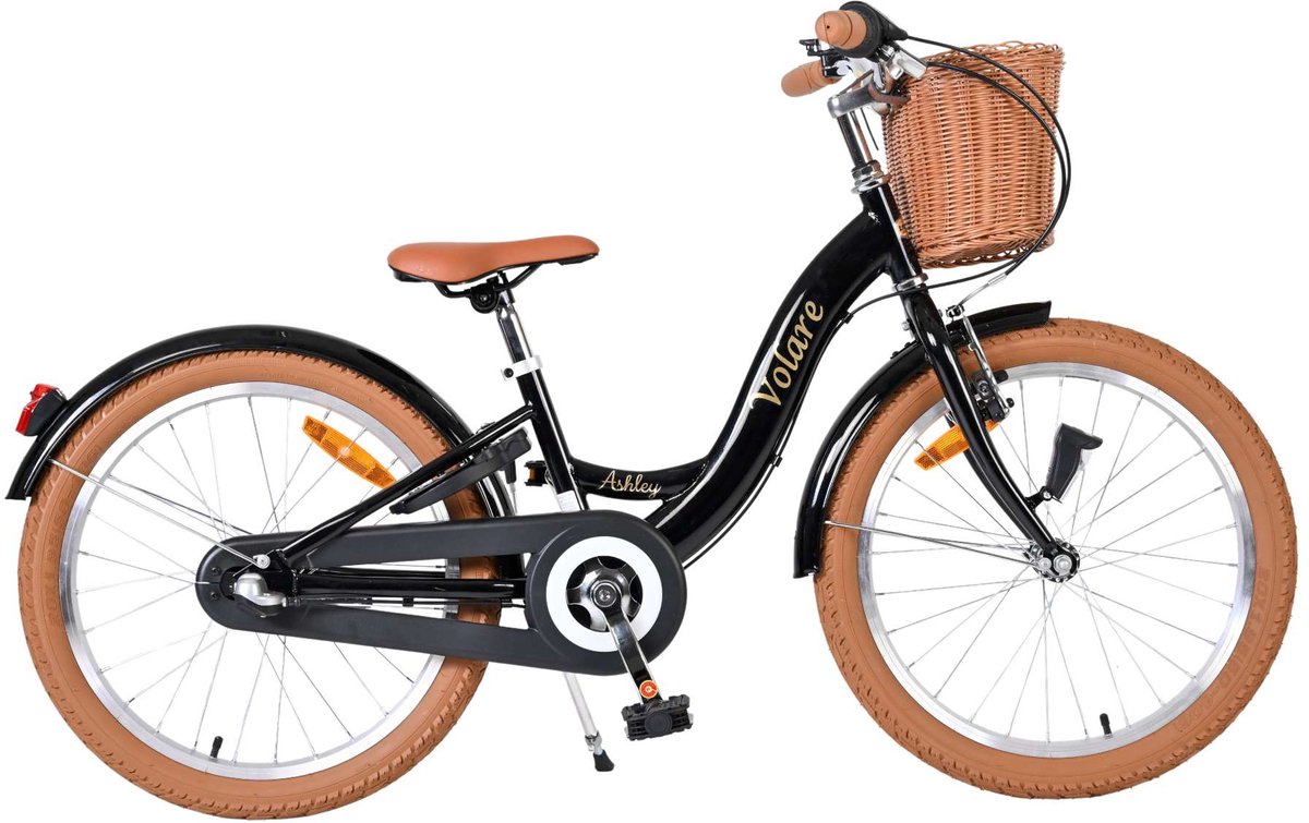 Volare Ashley Kinderfiets - Meisjes - 20 inch - Zwart - Nexus 3 Kinderfiets kopen online
