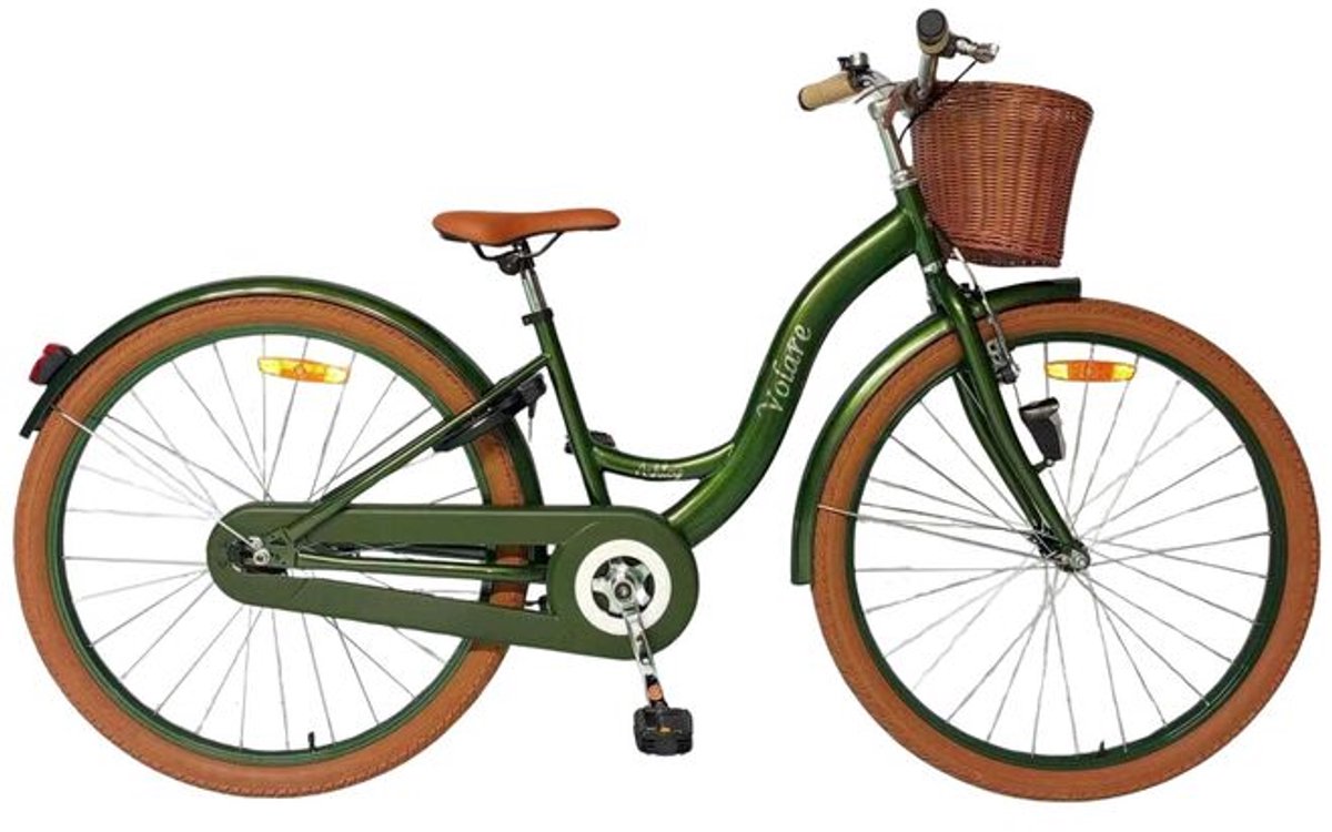 Volare Ashley Kinderfiets - Meisjes - 24 inch - Groen - Nexus 3 Kinderfiets kopen online