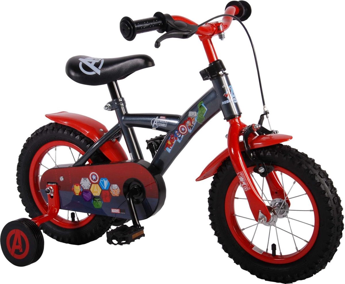 Volare Avengers - Fiets - Jongens - Zilver - 12 Inch Kinderfiets kopen online